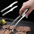 Miniatyrbilde 2 av 5: Grillklype i rustfritt stål i koreansk stil for BBQ, kjøtt, toast, brød, biff, hotell, restaurant, kjøkkenutstyr og tilbehør (YJD) Style 4