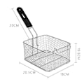 Miniatyrbilde 5 av 5: Fritekurv Fritteringskurv Mesh Kurv Kraftig Dørslag Frityrkoker Kurv Matpresentasjonskurver for BBQ Restaurant Party[YJD] style A