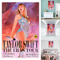 Pikkukuva 1 / 5: Taylor Swift -juliste The Eras Tour -seinätaidetta 13. lokakuuta maailmankiertueen elokuvajulisteet seinäkoristeet kehystämätön fanilahjat