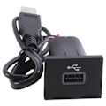 Miniatyrbillede 1 af 5: Bil USB Input Adapter Audio Radio U-Disk Flash Socket Interface Kabel til Focus 2 Mk2 2009-2011[YJD] Black