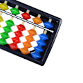 Pikkukuva 5 / 5: Kannettava muovinen värikäs helmitaulu Abacus aritmeettinen Soroban laskentatyökalu [HK] 1pc Multicolor