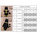 Miniatyrbilde 2 av 2: Baby Jumpsuit Sport Body Tegneserie Superman Kappe Jente Gutt 3stk Batma Batma  (kk) Batman 18-24 Months