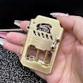 Miniatyrbillede 4 af 5: Mecha Metal Rocker Lighter (Uden Brændstof), Retro Kerosene Vindtæt Lighter [YJD] Silver