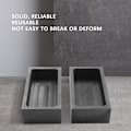Miniatyrbilde 3 av 5: 4 stk 1 kg Støpeform for Gull- og Sølvbarrer, Smeltedigelform, Smelteform, Omstøping (YJD) Black