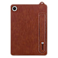 Miniatyrbillede 4 af 5: Til Samsung Galaxy Tab A9 X110 X115 Etui Håndrem Støtteben Læder Tablet Cover - Grå[HK] Multicolor Brown