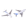 Miniatyrbillede 2 af 5: Mini Flymodel Legetøj Legeringsmaterialer Børnelegetøj Airbus A380 Boeing 777 Legetøj[YJD] White 1 Pc