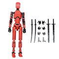 Pikkukuva 1 / 5: T13 Actionhahmo Titan 13 Actionhahmo Robot Actionhahmo 3D-tulostettu Action [kk] Black Red
