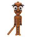 Miniatyrbillede 1 af 3: Brainrot AI Tung Tung Tung Sahur Byggeklodser Tralalero Tralala Action Legetøjsfigurer[YJD] A