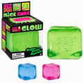NeeDoh Nice Cube - Sensory Squeeze Toy with Super Solid Squeeze (Glow-in-the-Dark) Green grön