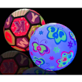Miniatyrbilde 4 av 5: 2 stk lysende baller Blinkende leketøy Kaste hoppende baller Oppblåsbare leker [kk] 2Pcs-Style Random
