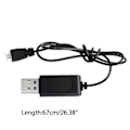 Miniatyrbillede 5 af 5: 3.7V 500mA Lipo Batteri USB Oplader Kabel til RC Quadcopter FPV Drone Dele XH2.54 Stik[HK]