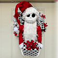 Miniatyrbillede 4 af 4: Jack Skellington Mareridt Bi Christmas Julepynt til Dør (YJD)
