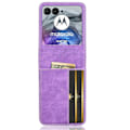 Pikkukuva 5 / 5: Motorola Razr 50 5G Lompakkokotelo Iskunkestävä Nahkainen Puhelinkuori [HK] Multicolor Style A