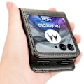 Miniatyrbillede 4 af 5: Til Motorola Razr 50 5G Wallet Case Stødsikkert Læder Telefon Cover[HK] Multicolor Style D