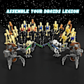 Miniatyrbillede 4 af 5: 28 stk. Star Wars Minifigurer Battle Droids Byggeklodser Sæt General Grevious Droideka Battle Army Droids Actionfigurer