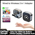 Miniatyrbillede 2 af 5: Ny trådløs CarPlay/Android Auto-adapter til Android iPhone bilforbindelsesboks kablet til trådløs Smart AI-boks USB-dongle Plug And Play Un[YJD]