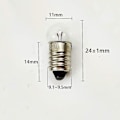 Pikkukuva 2 / 5: 10 kpl Mini-lamppuja E10-kierteellä taskulampulle, 2,5 V 0,3 A (YJD)