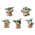 Miniatyrbilde 2 av 4: 5 stk Star Wars The Child Animatronic Edition Baby Yoda Actionfigur The Mandalorian Leketoy (YJD)