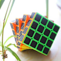 Miniatyrbillede 3 af 5: SAYTAY CFMOUR Speed Cube 4x4x4, Glat Magisk Kulfiber Sticker Speed Cubes, Forbedret Version Sort ST-001[YJD]