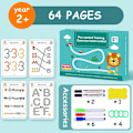 Miniatyrbillede 2 af 5: Scribble Smart Arbejdsbog, Hurtig Udvikling af Unge Sind, Scribble Smart Genanvendelig Arbejdsbog, Lille Nysgerrige Sind Scribblesmart, Arbejdsbog Håndskrift (YJD) Level 1