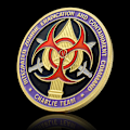Miniatyrbillede 4 af 5: Zombie Challenge Coin Biokemisk Krise Markører Mindemedalje Skyd Hoved Badge Souvenir Gave Desktop Metal Ornament(YJD) 1pc
