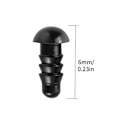 Miniatyrbilde 5 av 5: 100 stk 6mm DIY Plast Sikkerhetsøyne og Skuffer Dukker Lekehåndverk 6mm [kk]