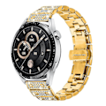 Pikkukuva 2 / 5: Huawei Watch GT Runner -kellon ranneke, metalliseos, strassikoristeinen hihna perhoslukolla [HK] Gold