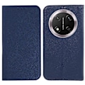 Miniatyrbilde 1 av 5: For Honor Magic7 Lite 5G/ X9c 5G Deksel Kryss Tekstur Lær Telefondeksel Skjult Magnetisk[HK] Dark Blue