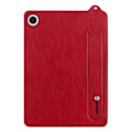 Miniatyrbillede 4 af 5: Til Samsung Galaxy Tab A9 X110 X115 Etui Håndrem Støtteben Læder Tablet Cover - Grå[HK] Multicolor Red