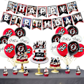 Miniatyrbillede 5 af 5: Heytea Stray-kids Festudstyr, Stray-kids Festpynt Inkluderer Tillykke Med Fødselsdagen Bannere, Kage Toppers, Cupcakes Toppers, Balloner (YJD)