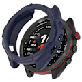 Miniatyrbilde 1 av 5: Beskyttende klokkeveske for Garmin Approach S70 47mm, ripebestandig TPU hul beskyttelse [HK] Style E Garmin Approach S70 47 Blue