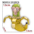 Miniatyrbillede 2 af 3: Brainrot AI Tung Tung Tung Sahur Byggeklodser Tralalero Tralala Action Legetøjsfigurer[YJD] F
