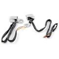 Miniatyrbillede 5 af 5: Motorcykel LED Blinklys 2-pak til Harley-Davidson Touring 2009-2017 & Softail 2015-2021[YJD] Chrome Black shell