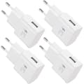 Universal 4-pack 5V-2A USB väggladdaradapter för iPhone 12/11/X 8/7/6 och Samsung Galaxy S22/S21/S20/S10/S5/S6/S7/S8/S9/Edge/Plus[YJD]
