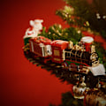 Miniatyrbillede 5 af 5: Zk-juletog I Midten Af ​​Juletræet 258051 Batteridrevet Tog, 33 Lys, Julemelodi, Julepynt The   (YJD)