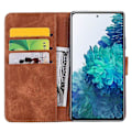 Pikkukuva 5 / 5: Lompakkokotelo Samsung Galaxy S20 FE Premium PU-nahkainen Käännettävä Mandala [HK] Brown