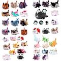 Miniatyrbild 1 av 3: Meemeows mat kattplyschleksaker stoppade mjuka dockor barn julklapp födelsedagspresent 25cm Unicorn