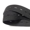 Elastiskt knapphålsband, praktiskt och mångsidigt svart resårband, bredd: 2 cm Bredd: 2cm Svart Bredd: 2cm Bredd: 2cm