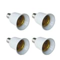 4X E14 till E27 Förlängningsbas LED CFL Lampadapter Omvandlare Skruvsockel