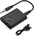 Bluetooth 5.0-adapter, trådløs bærbar 2-i-1 Bluetooth-sender og -mottaker, stereo 3,5 mm jack Bluetooth-lydadapter, for hodetelefoner