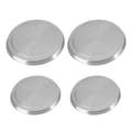 Spishällslock rostfritt stål 4-pack 384