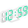 Miniatyrbild 2 av 4: 3D Digital Väckarklocka, LED-väggklocka med tid och 3 automatiska justeringar