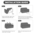 Miniatyrbild 5 av 5: Stretch Sofföverdrag 4-sits Universal Tryckt Sofföverdrag 1-delad Fåtölj Loveseat Sofföverdrag Möbelskydd