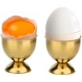Miniatyrbild 5 av 5: Äggkoppar Set, Äggkoppshållare i rostfritt stål för löskokta ägg, Äggkoppbricka, 5 x, för kök (Guld)