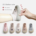 Miniatyrbild 3 av 5: Baby Toddler Barfota Golvstrumpor Anti Slip-on inomhus bomull Khaki 20