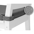 Miniatyrbild 2 av 5: Set med 4 trapetsformade sittdynor Bekväm sits med kardborreband Inomhus utomhus Mått: 42 (bak) 35 (fram) x 40 x 5 cm Grå