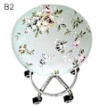 Miniatyrbild 5 av 5: Rund Blommig Tryckt Elastisk Spandex Stolsöverdrag Dekor För 30-45cm Stol Pall Kaesi