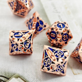 Miniatyrbild 2 av 3: Handgjorda Metall DND Tärningar för Rollspel | DnD Tärningsset | Dungeons and Dragons Tärningar | DnD Tärningsset för Julklapp | Metall Tärningsset