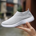 Miniatyrbild 2 av 5: SLIP-ON ERGONOMISKA UTOMHUSSNEAKERS I MESH FÖR DAM