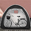 Miniatyrbild 1 av 5: 210d förtjockat cykeltält, portabelt vattentätt cykelöverdrag (färg: svart)